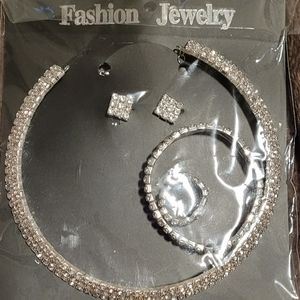 Fashion jewelry set from Amazon, silver